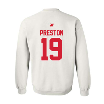 Ole Miss - NCAA Football : MJ Preston - Classic Shersey Crewneck Sweatshirt-1