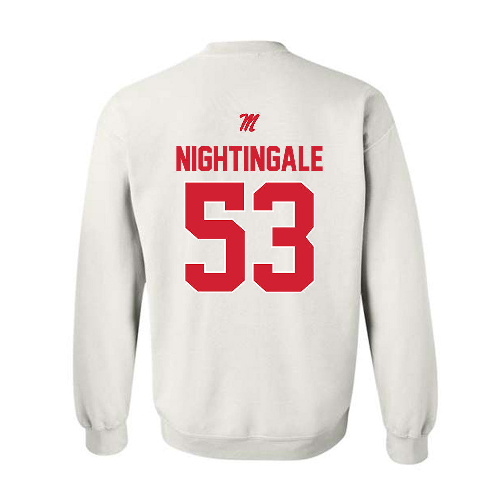 Ole Miss - NCAA Football : Trey Nightingale - Crewneck Sweatshirt-1