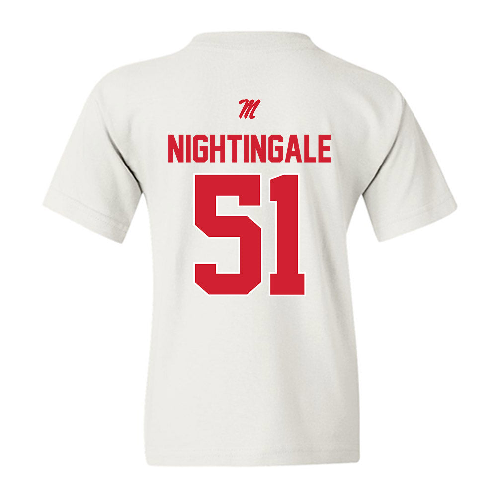 Ole Miss - NCAA Football : Trey Nightingale - Youth T-Shirt-1