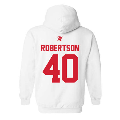 Ole Miss - NCAA Baseball : JP Robertson - Hooded Sweatshirt-1