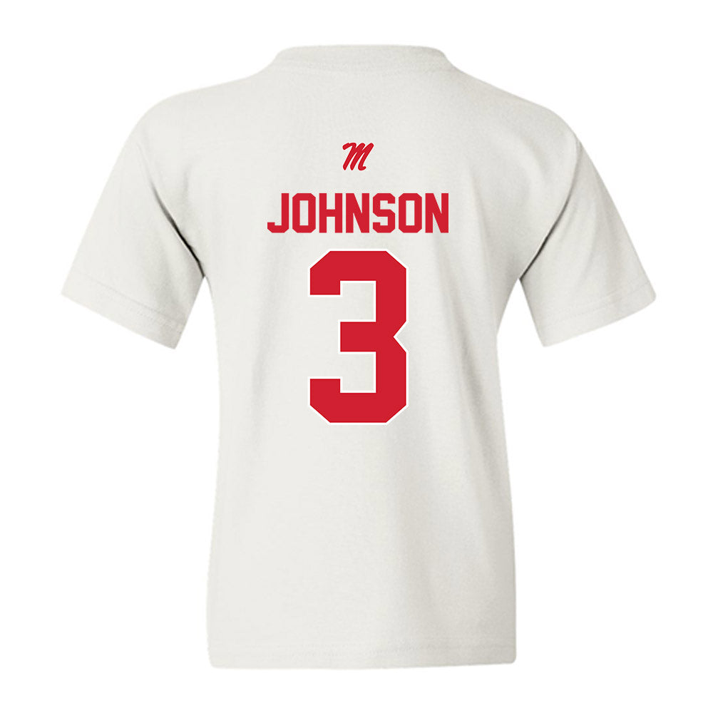 Ole Miss - NCAA Men's Basketball : Koren Johnson - Classic Shersey Youth T-Shirt-1