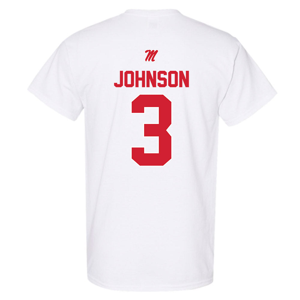 Ole Miss - NCAA Men's Basketball : Koren Johnson - Classic Shersey T-Shirt-1