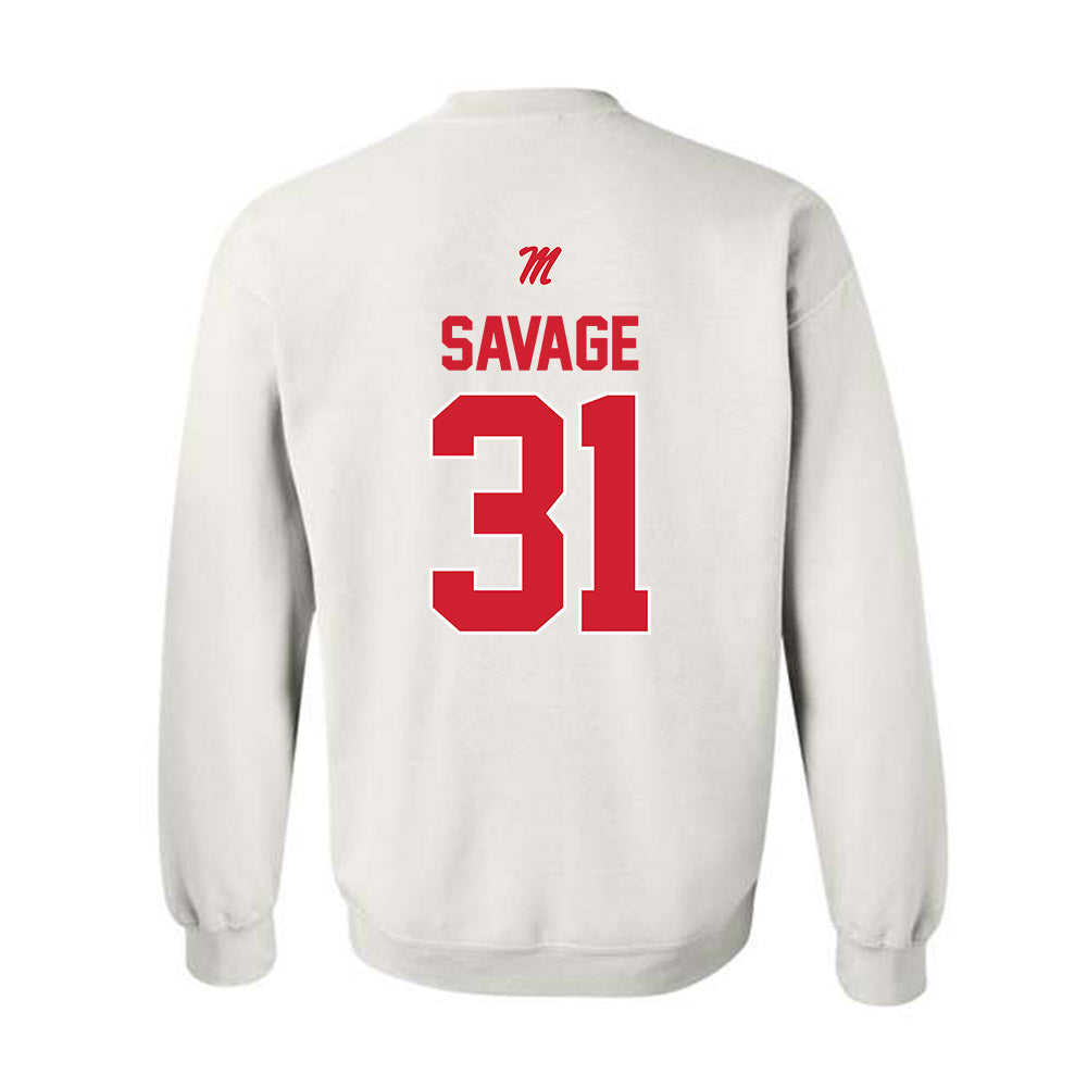 Ole Miss - NCAA Softball : Jada Savage - Classic Shersey Crewneck Sweatshirt-1
