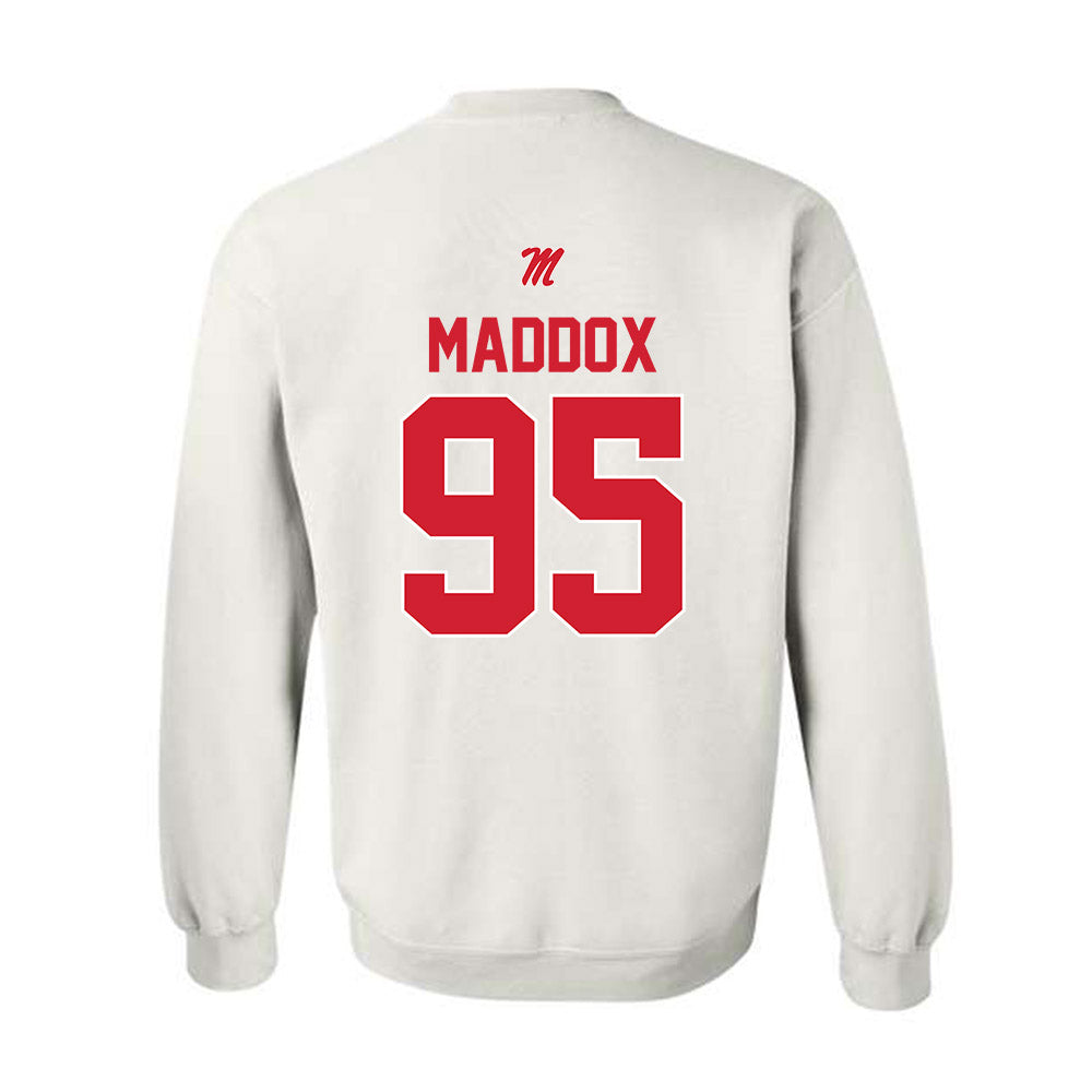 Ole Miss - NCAA Football : Andrew Maddox - Crewneck Sweatshirt-1