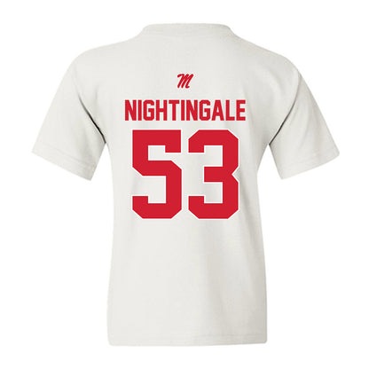 Ole Miss - NCAA Football : Trey Nightingale - Youth T-Shirt-1