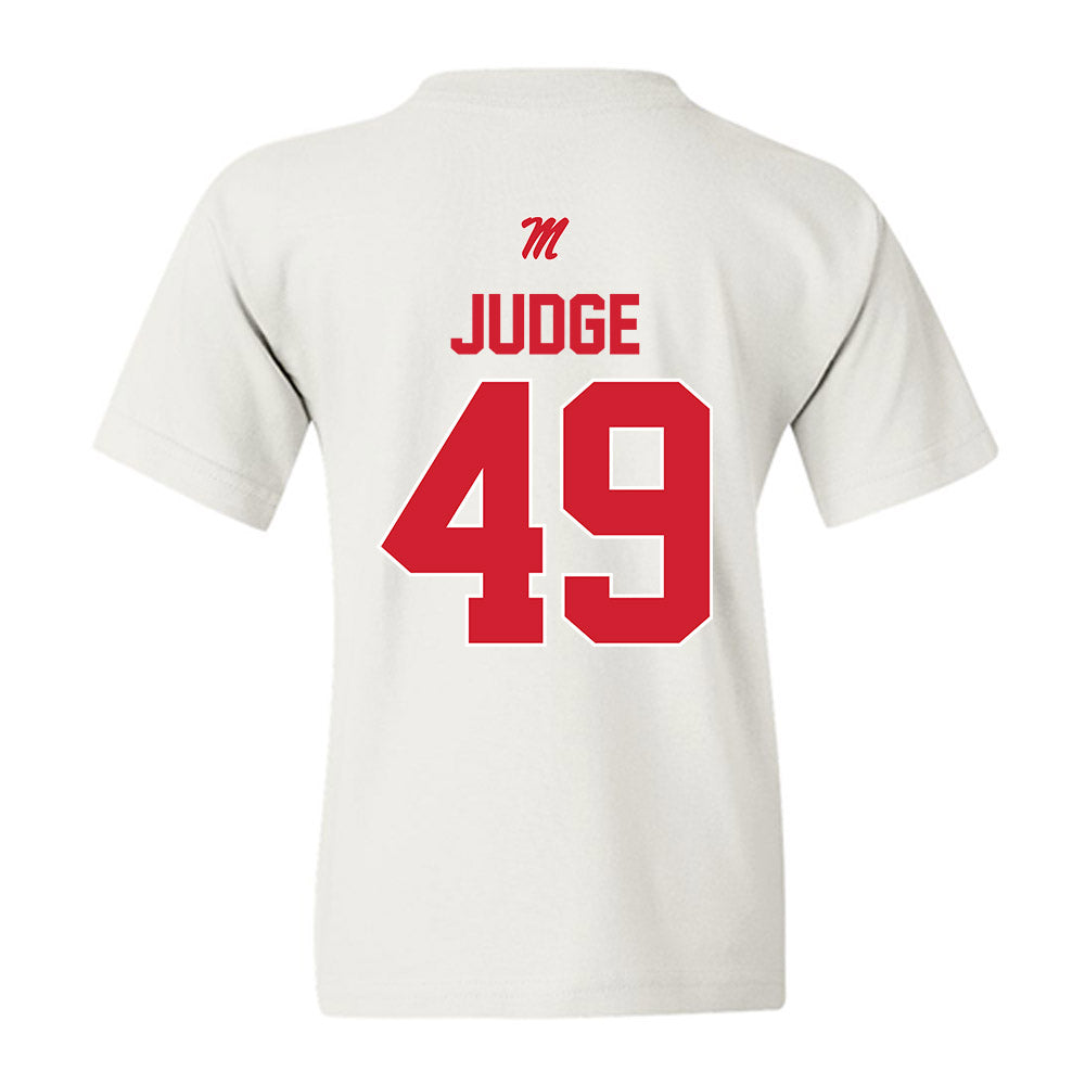 Ole Miss - NCAA Football : Sean Judge - Youth T-Shirt-1