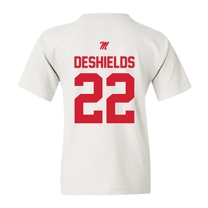 Ole Miss - NCAA Women's Basketball : Denim DeShields - Youth T-Shirt-1