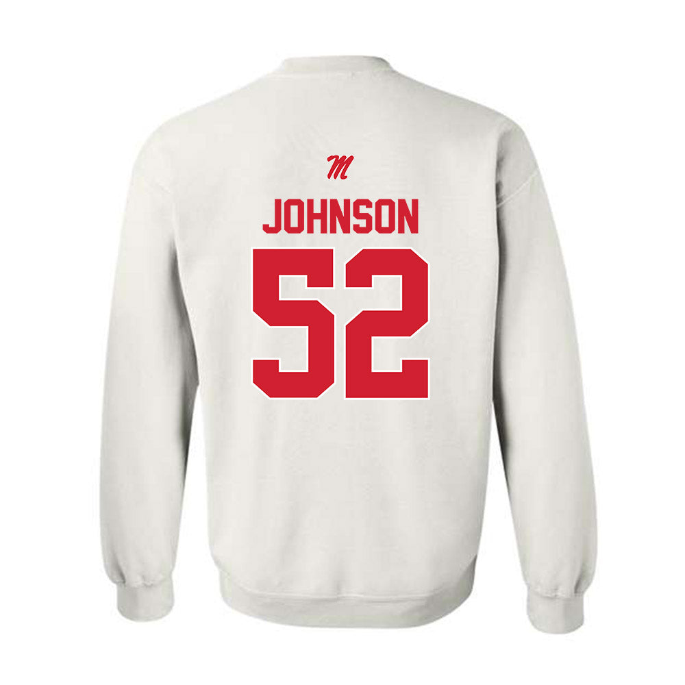 Ole Miss - NCAA Football : Cooper Johnson - Classic Shersey Crewneck Sweatshirt-1
