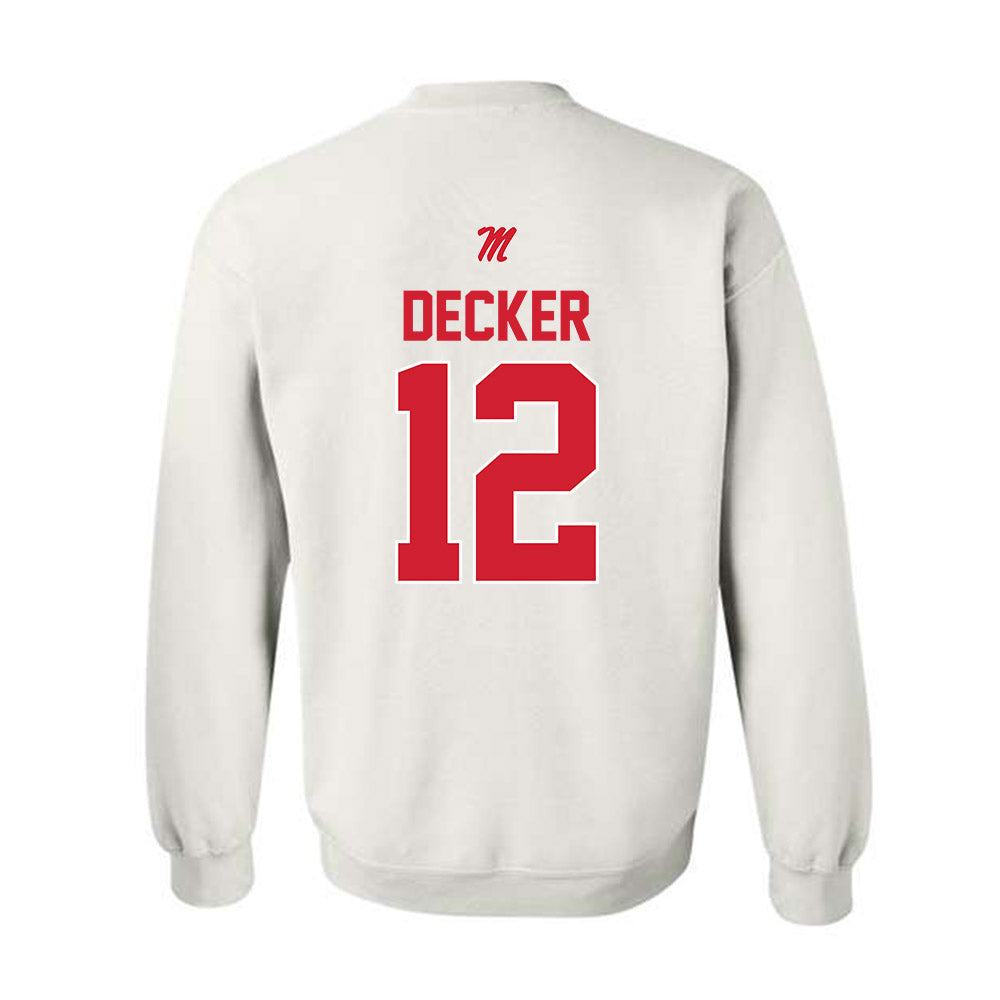 Ole Miss - NCAA Baseball : Dominic Decker - Classic Shersey Crewneck Sweatshirt-1