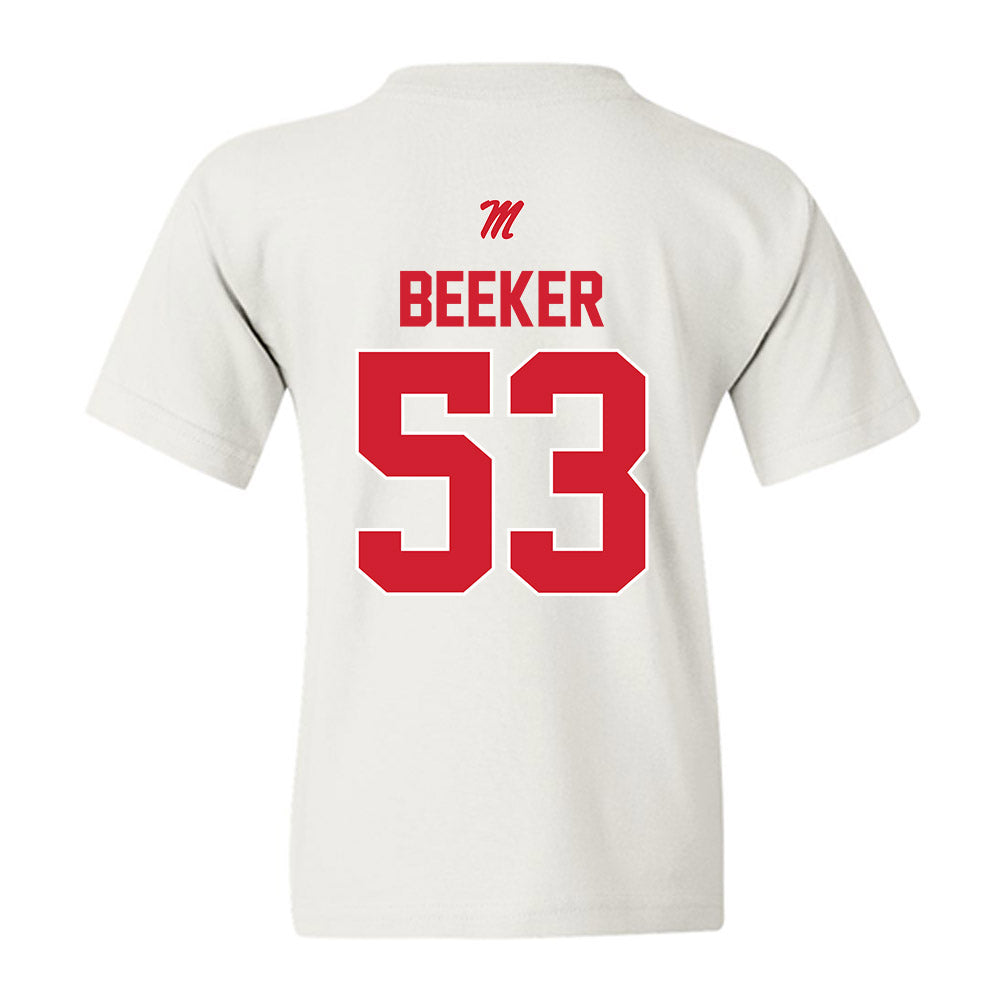 Ole Miss - NCAA Football : Ford Beeker - Youth T-Shirt-1