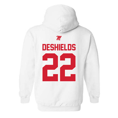 Ole Miss - NCAA Women's Basketball : Denim DeShields - Hooded Sweatshirt-1