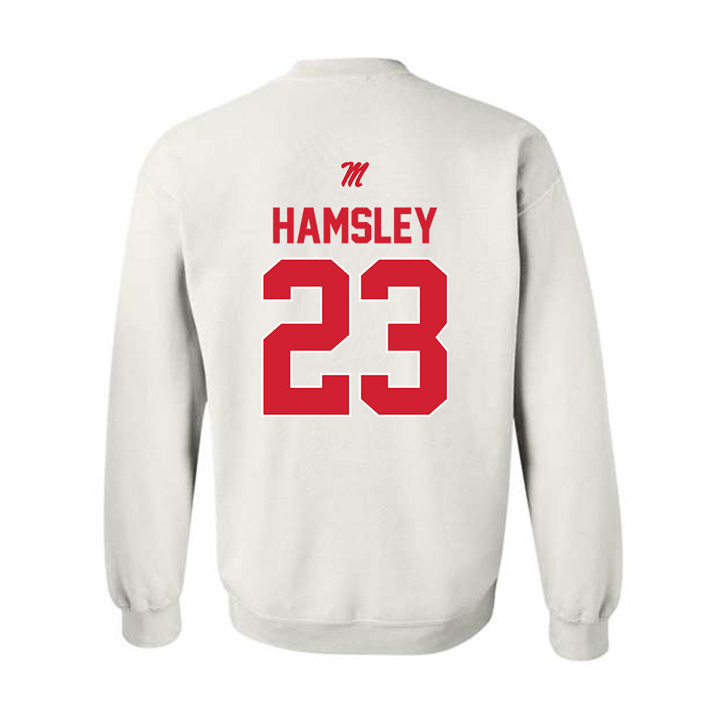 Ole Miss - NCAA Football : George Hamsley - Crewneck Sweatshirt-1