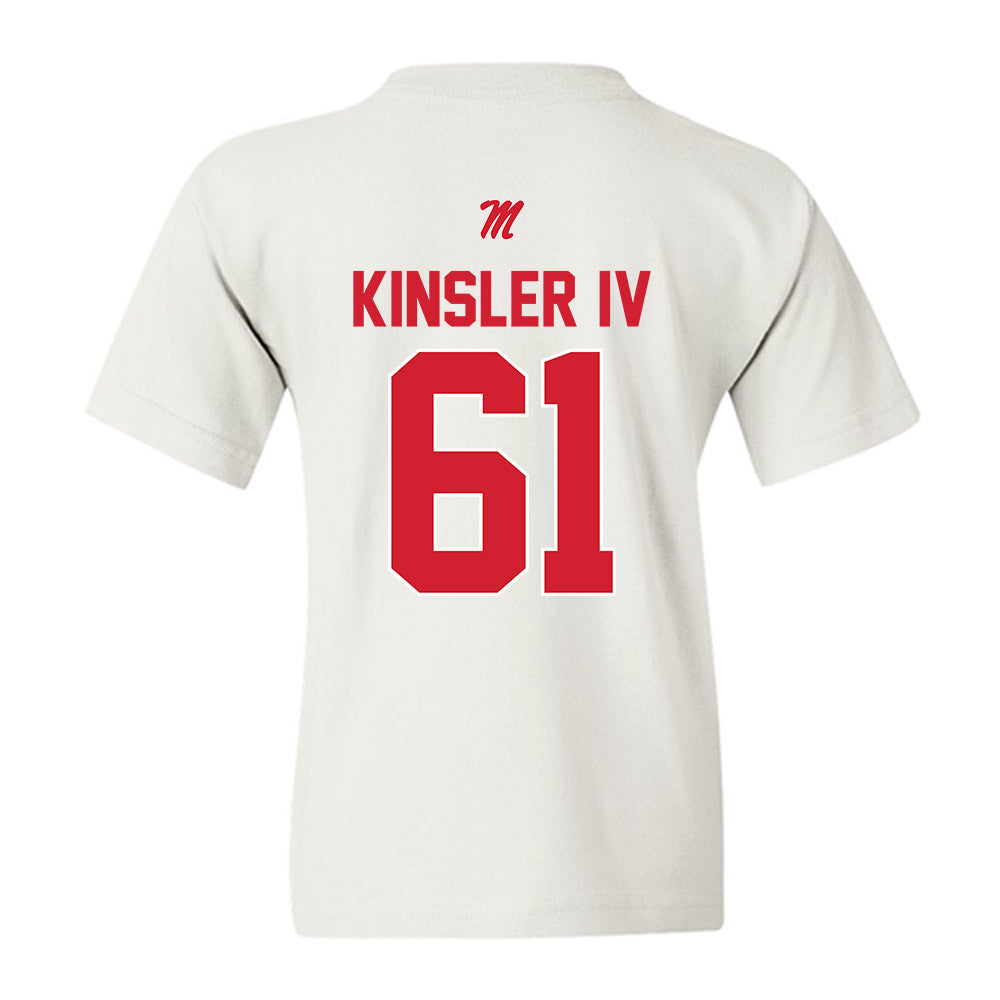 Ole Miss - NCAA Football : Tommy Kinsler IV - Classic Shersey Youth T-Shirt-1