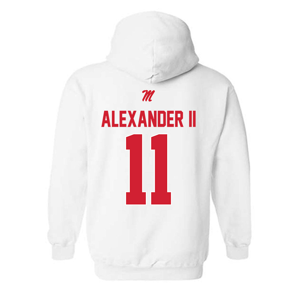 Ole Miss - NCAA Football : Hilton Deuce Alexander II - Classic Shersey Hooded Sweatshirt-1