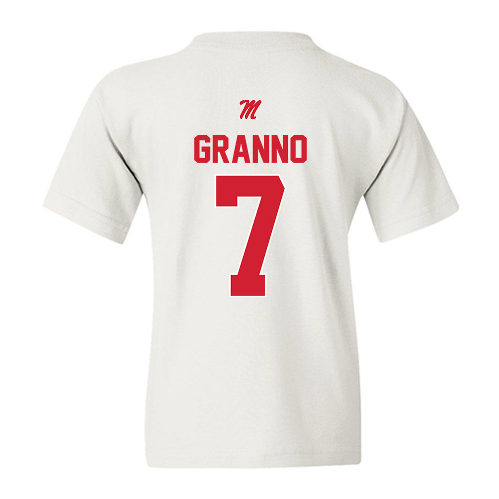 Ole Miss - NCAA Women's Soccer : sarah granno - Youth T-Shirt-1