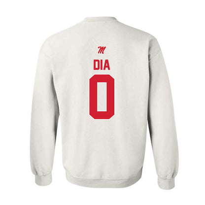 Ole Miss - NCAA Men's Basketball : Malik Dia - Crewneck Sweatshirt-1