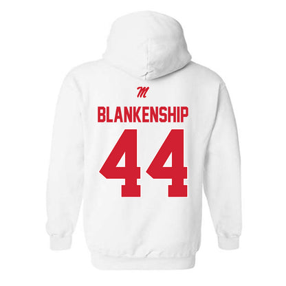 Ole Miss - NCAA Football : Caleb Blankenship - Classic Shersey Hooded Sweatshirt-1