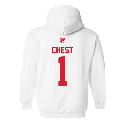 Ole Miss - NCAA Men's Basketball : Corey Chest - Classic Shersey Hooded Sweatshirt-1