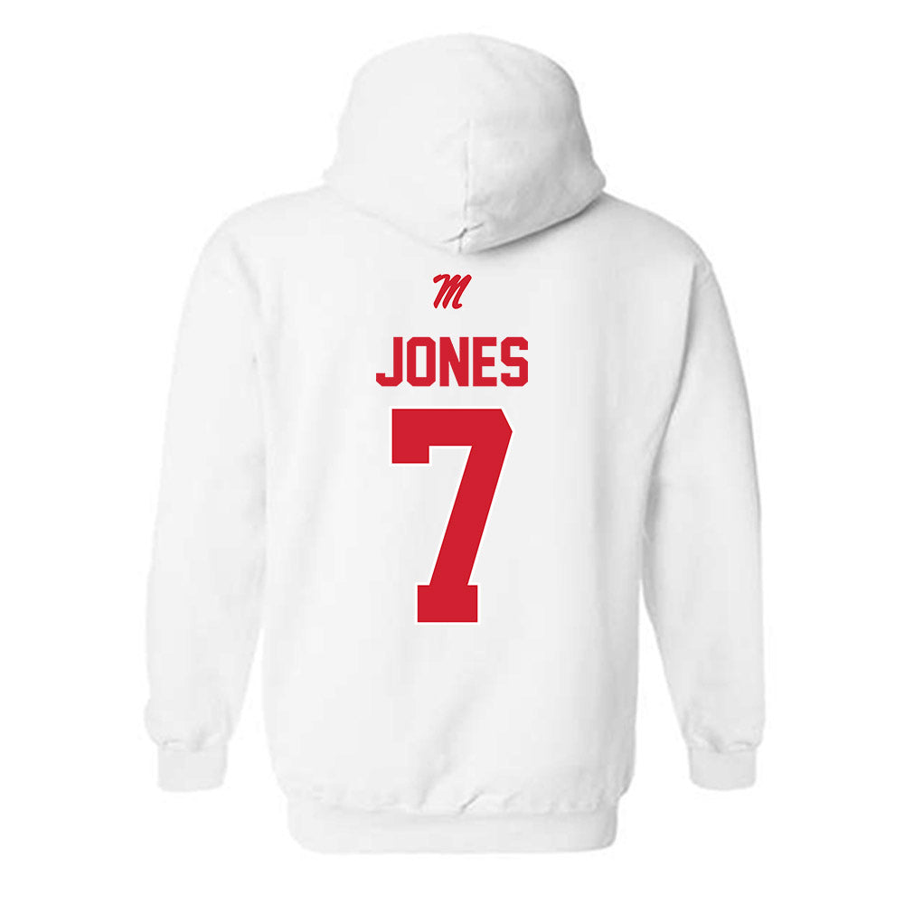Ole Miss - NCAA Baseball : Topher Jones - Classic Shersey Hooded Sweatshirt-1