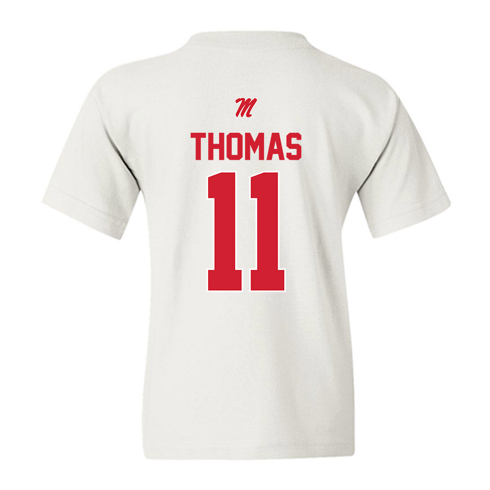 Ole Miss - NCAA Football : Keaton Thomas - Classic Shersey Youth T-Shirt-1