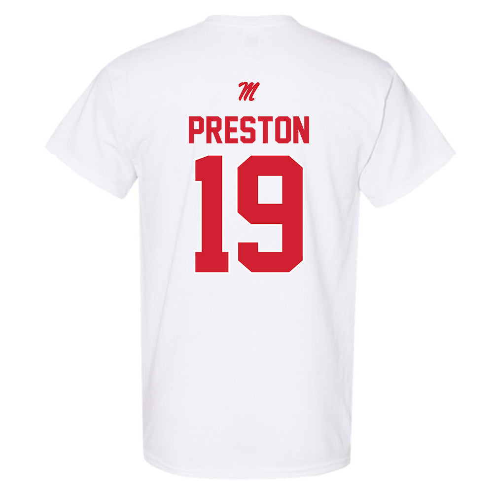 Ole Miss - NCAA Football : MJ Preston - Classic Shersey T-Shirt-1