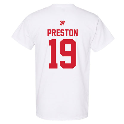 Ole Miss - NCAA Football : MJ Preston - Classic Shersey T-Shirt-1