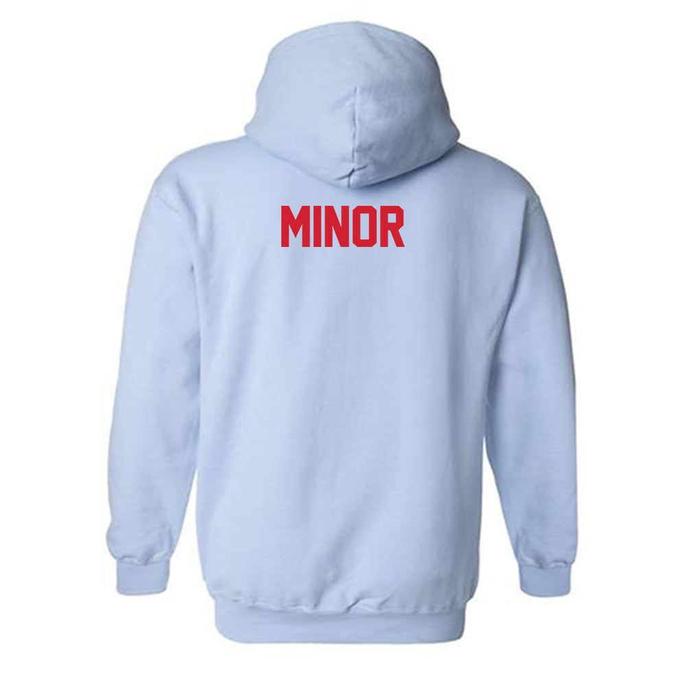 Ole Miss - NCAA Men's Track & Field : Dekell Minor - Hooded Sweatshirt-1