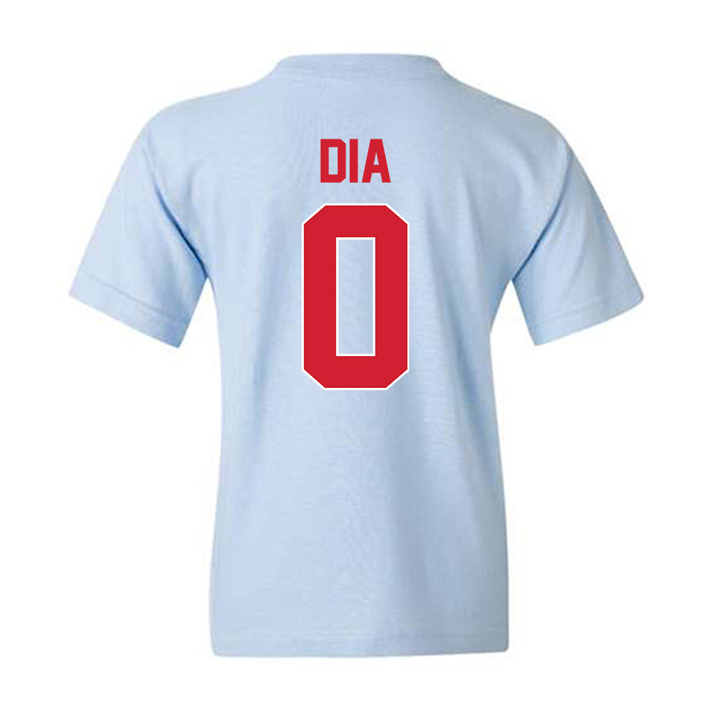 Ole Miss - NCAA Men's Basketball : Malik Dia - Youth T-Shirt-1