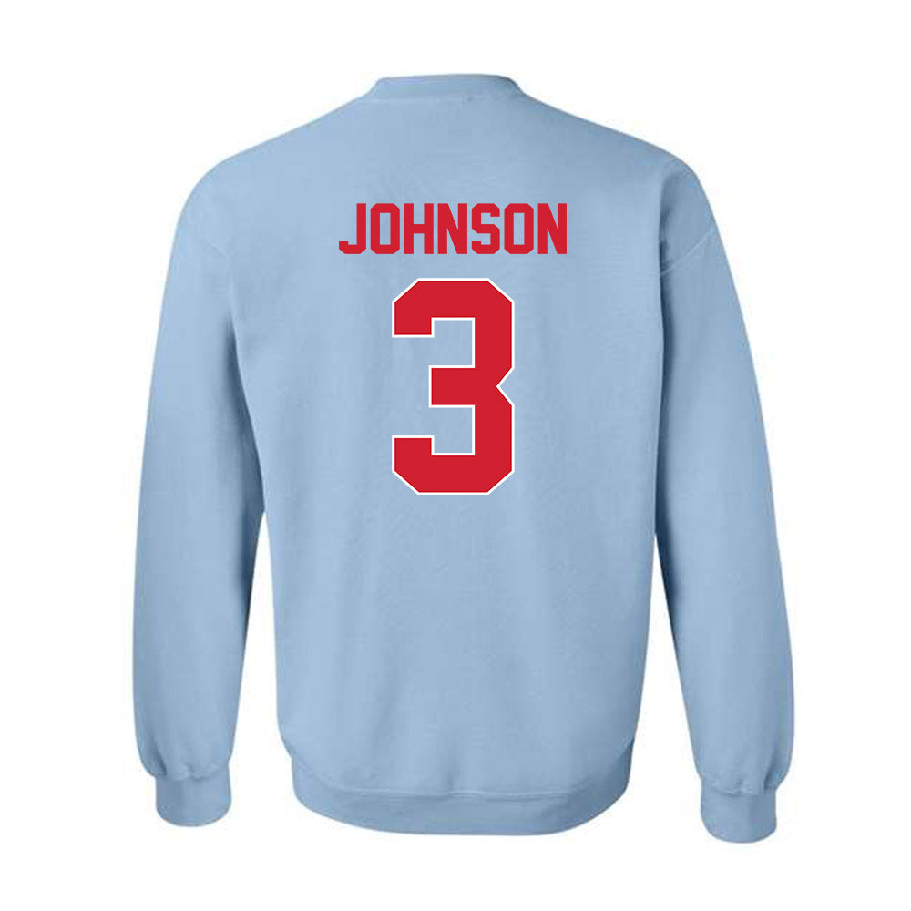 Ole Miss - NCAA Men's Basketball : Koren Johnson - Classic Shersey Crewneck Sweatshirt-1