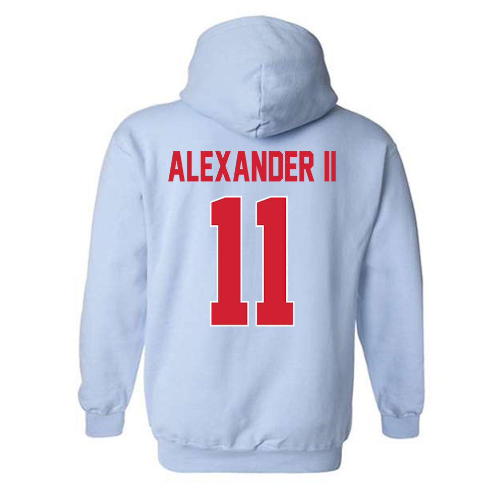 Ole Miss - NCAA Football : Hilton Deuce Alexander II - Classic Shersey Hooded Sweatshirt-1