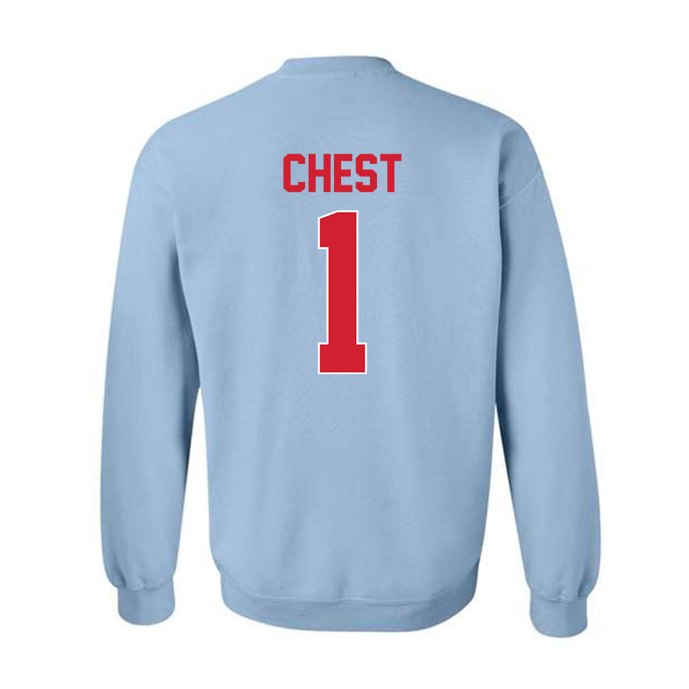 Ole Miss - NCAA Men's Basketball : Corey Chest - Classic Shersey Crewneck Sweatshirt-1