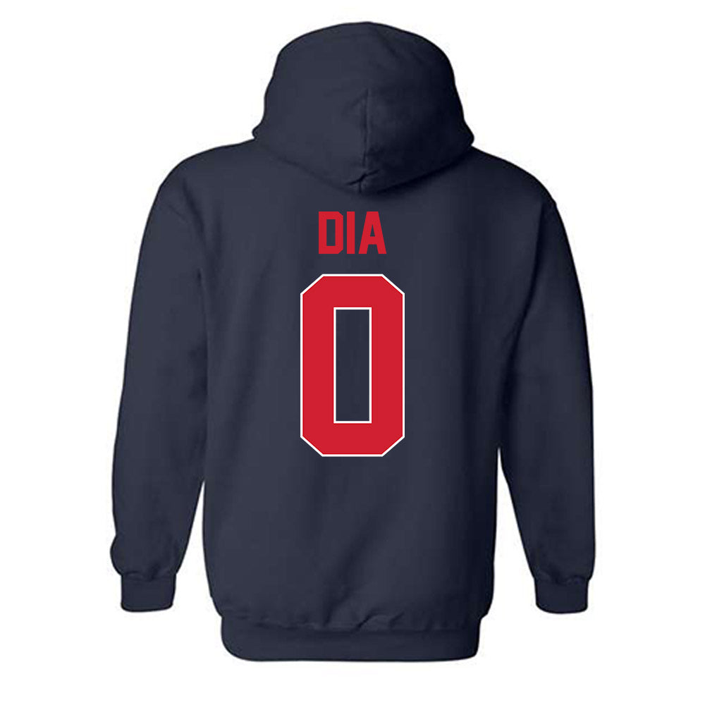 Ole Miss - NCAA Men's Basketball : Malik Dia - Hooded Sweatshirt-1