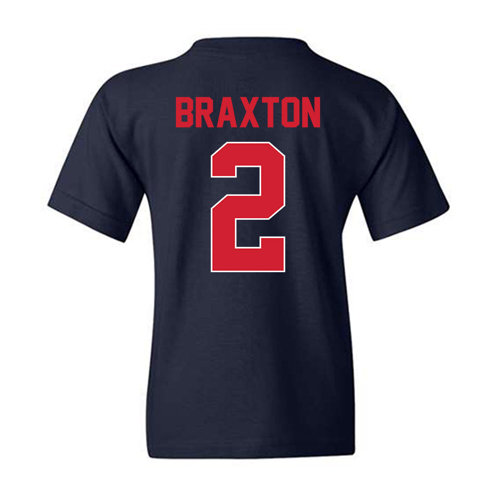 Ole Miss - NCAA Football : Jaylon Braxton - Youth T-Shirt-1