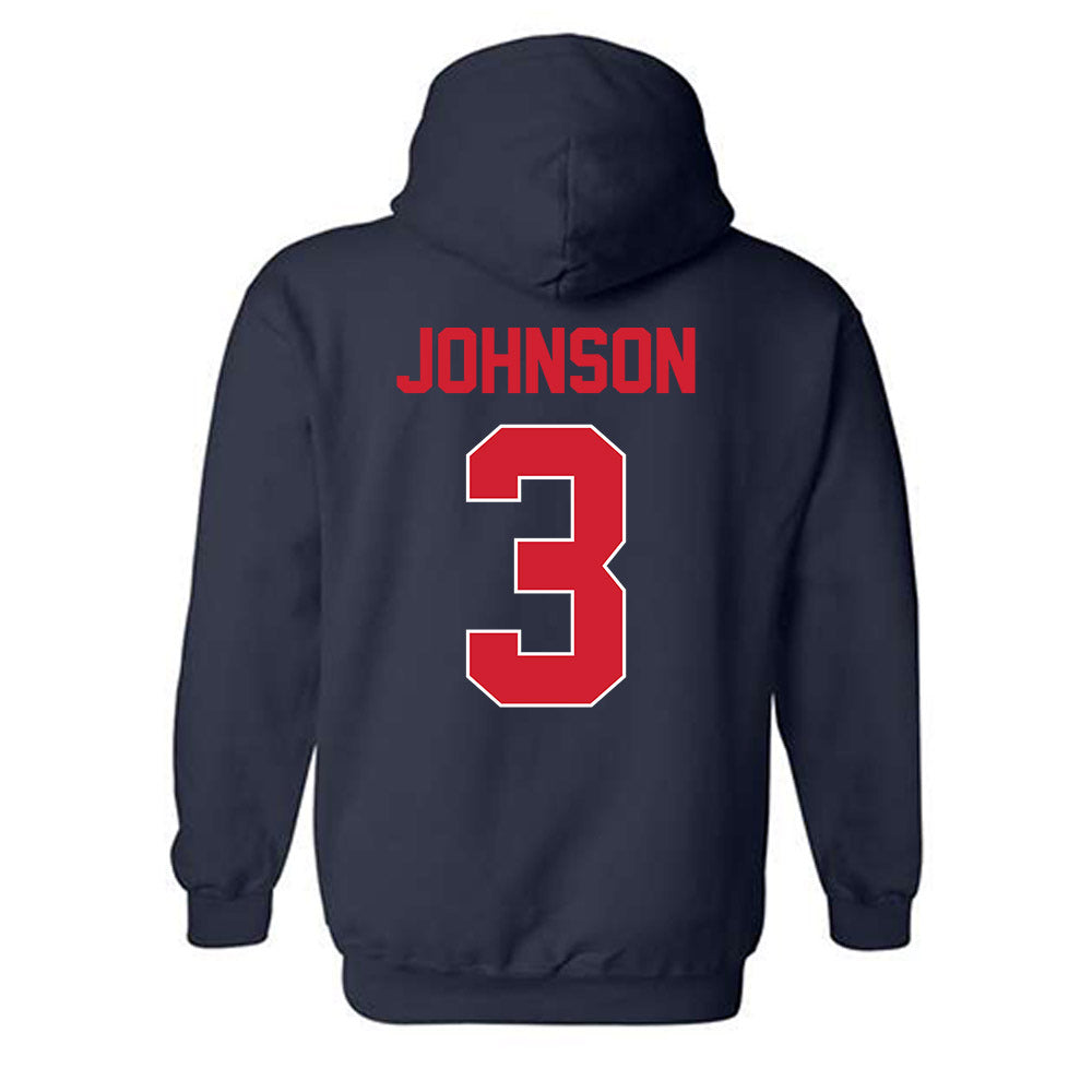 Ole Miss - NCAA Men's Basketball : Koren Johnson - Hooded Sweatshirt-1