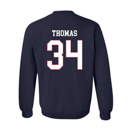 Fresno State - NCAA Baseball : Brandon Thomas - Generic Shersey Crewneck Sweatshirt-1