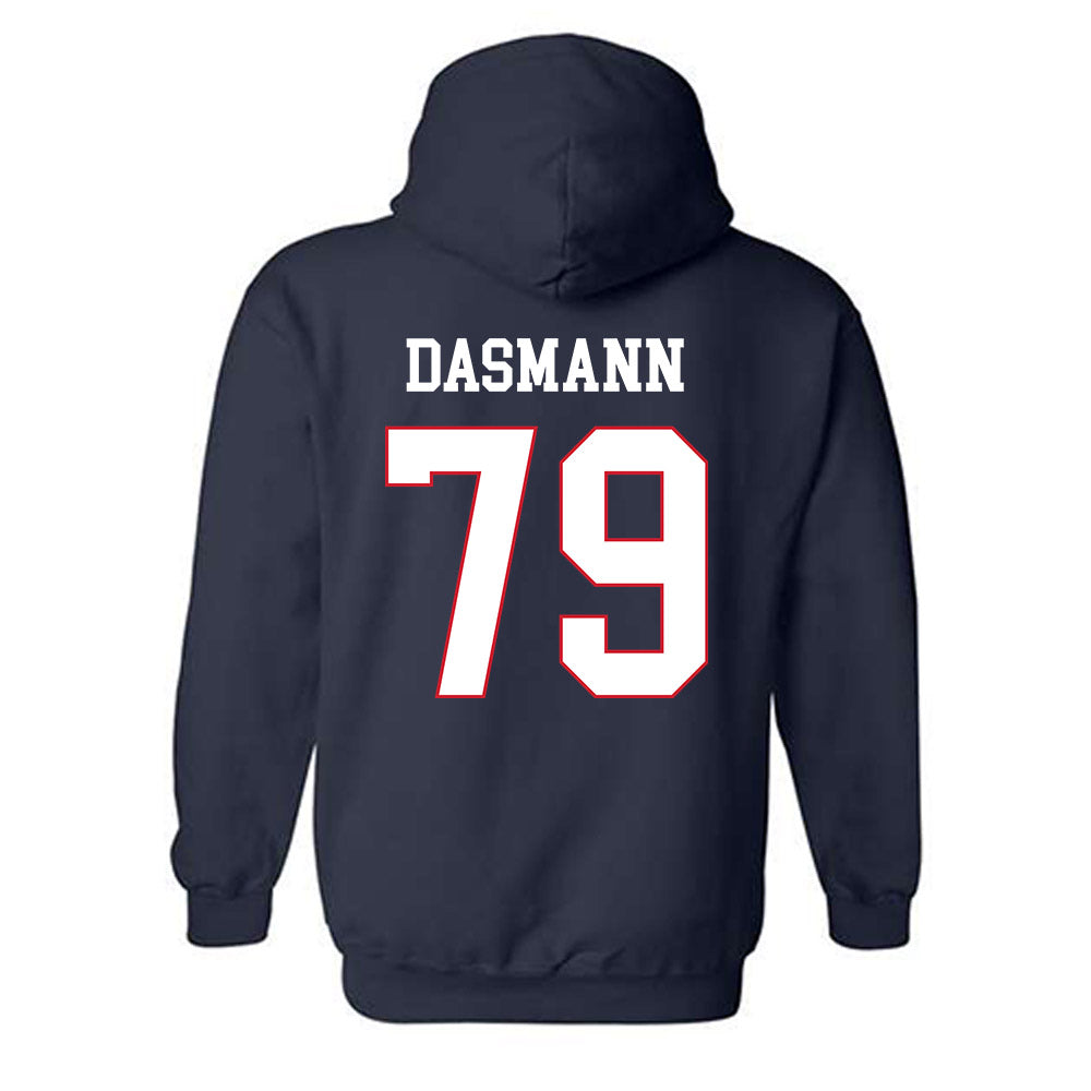 Fresno State - NCAA Football : Ethan Dasmann - Generic Shersey Hooded Sweatshirt-1