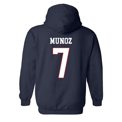 Fresno State - NCAA Baseball : Ayden Munoz - Generic Shersey Hooded Sweatshirt-1