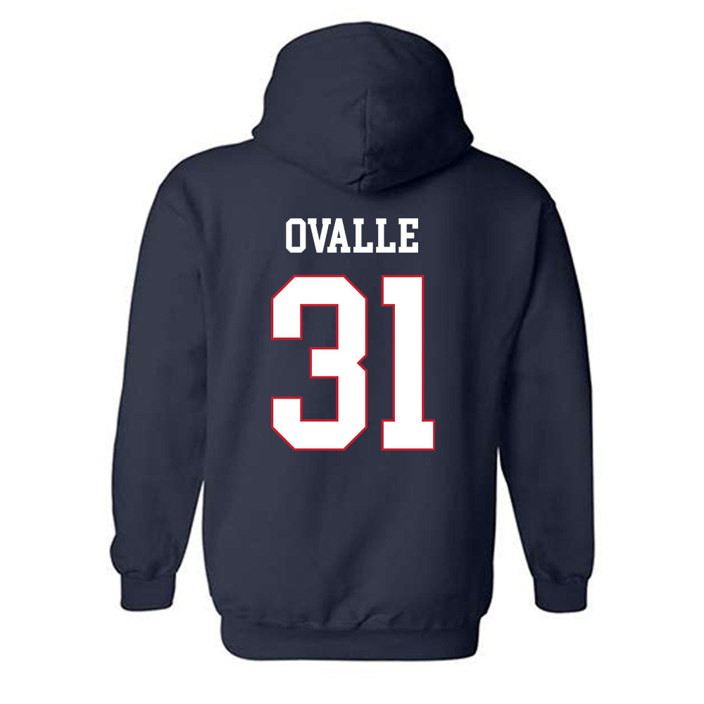 Fresno State - NCAA Baseball : Barclay Ovalle - Generic Shersey Hooded Sweatshirt-1
