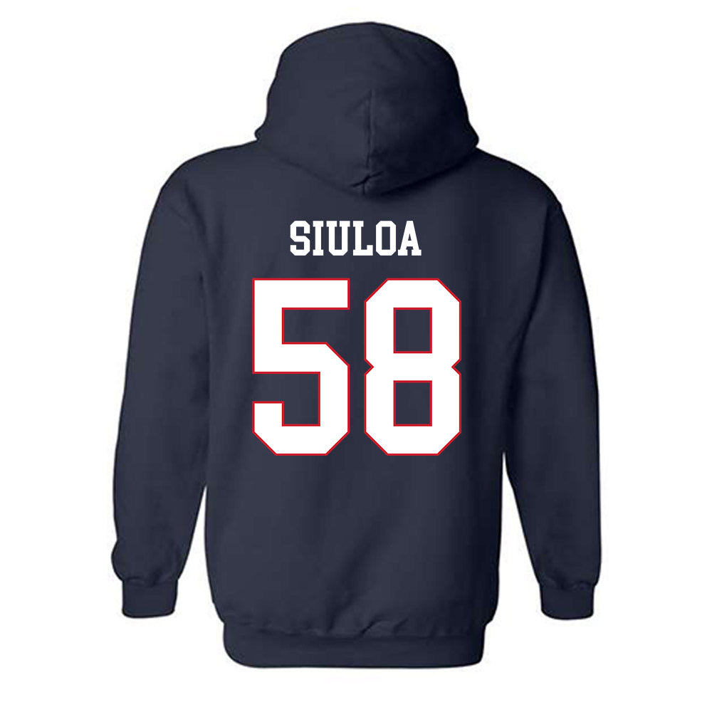 Fresno State - NCAA Football : Efren Siuloa - Generic Shersey Hooded Sweatshirt-1