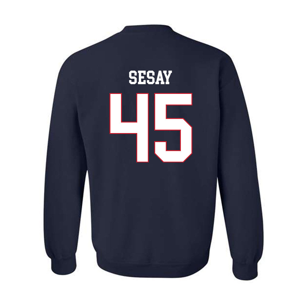 Fresno State - NCAA Football : Zephaniah Sesay - Generic Shersey Crewneck Sweatshirt-1