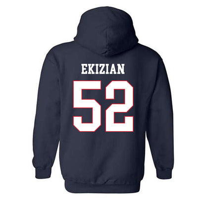 Fresno State - NCAA Baseball : Gavin Ekizian - Generic Shersey Hooded Sweatshirt-1