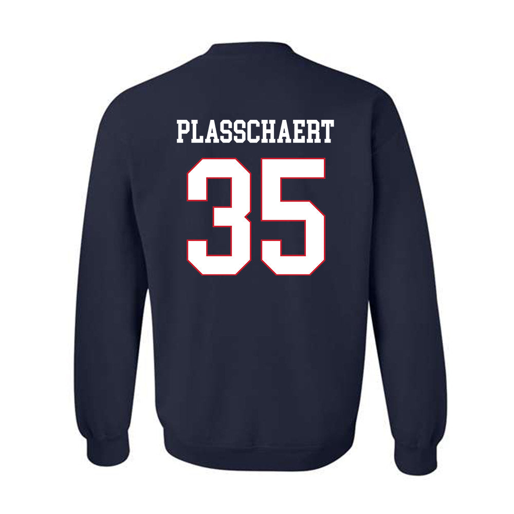 Fresno State - NCAA Baseball : Zach Plasschaert - Generic Shersey Crewneck Sweatshirt-1