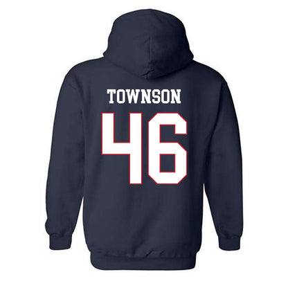 Fresno State - NCAA Baseball : Drew Townson - Generic Shersey Hooded Sweatshirt-1
