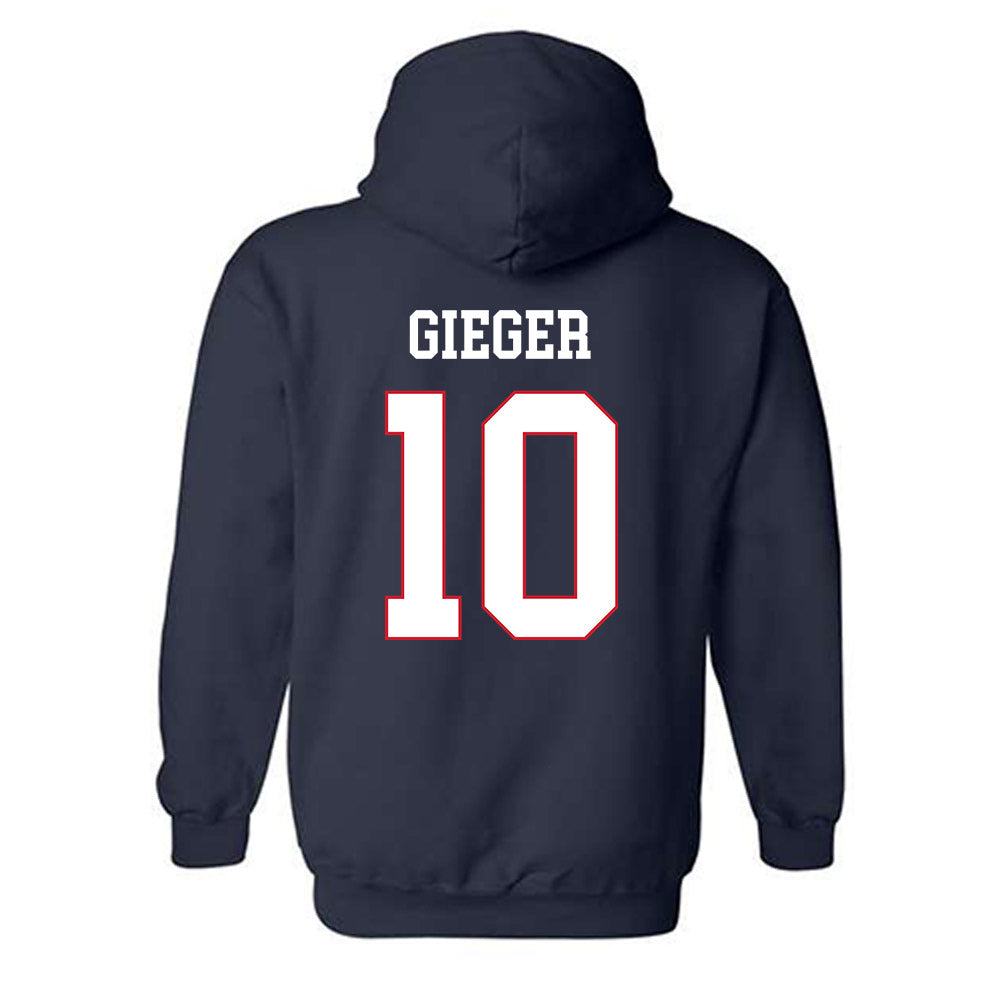 Fresno State - NCAA Softball : McKenna Gieger - Generic Shersey Hooded Sweatshirt-1