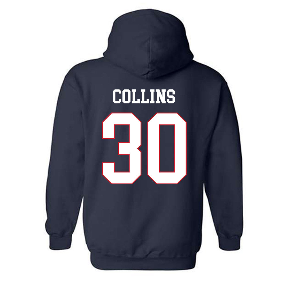 Fresno State - NCAA Baseball : Sky Collins - Generic Shersey Hooded Sweatshirt-1