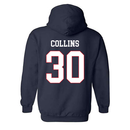 Fresno State - NCAA Baseball : Sky Collins - Generic Shersey Hooded Sweatshirt-1