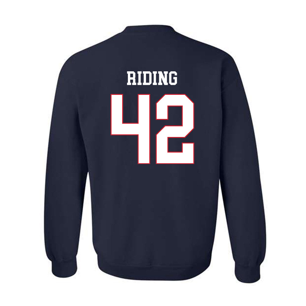 Fresno State - NCAA Baseball : Jake Riding - Generic Shersey Crewneck Sweatshirt-1