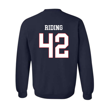 Fresno State - NCAA Baseball : Jake Riding - Generic Shersey Crewneck Sweatshirt-1