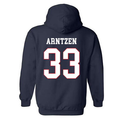 Fresno State - NCAA Women's Soccer : Kennedy Arntzen - Generic Shersey Hooded Sweatshirt-1