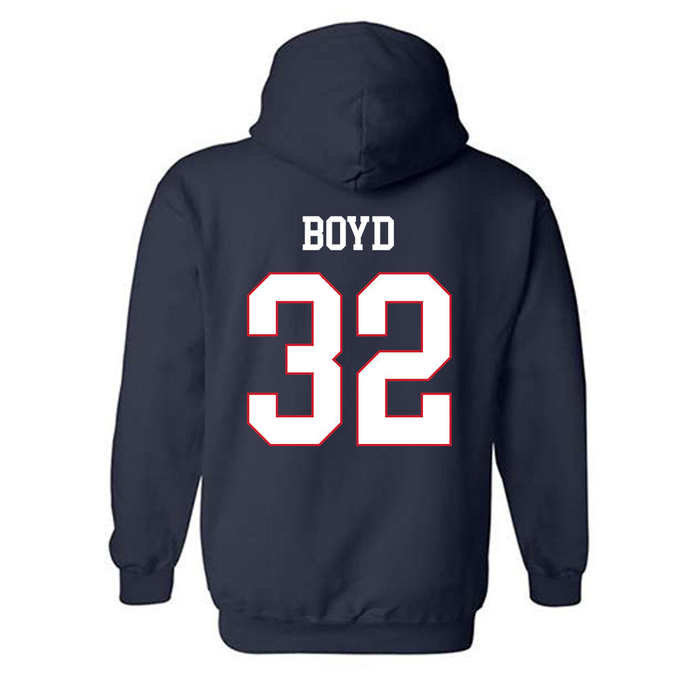 Fresno State - NCAA Baseball : Mikey Boyd - Generic Shersey Hooded Sweatshirt-1